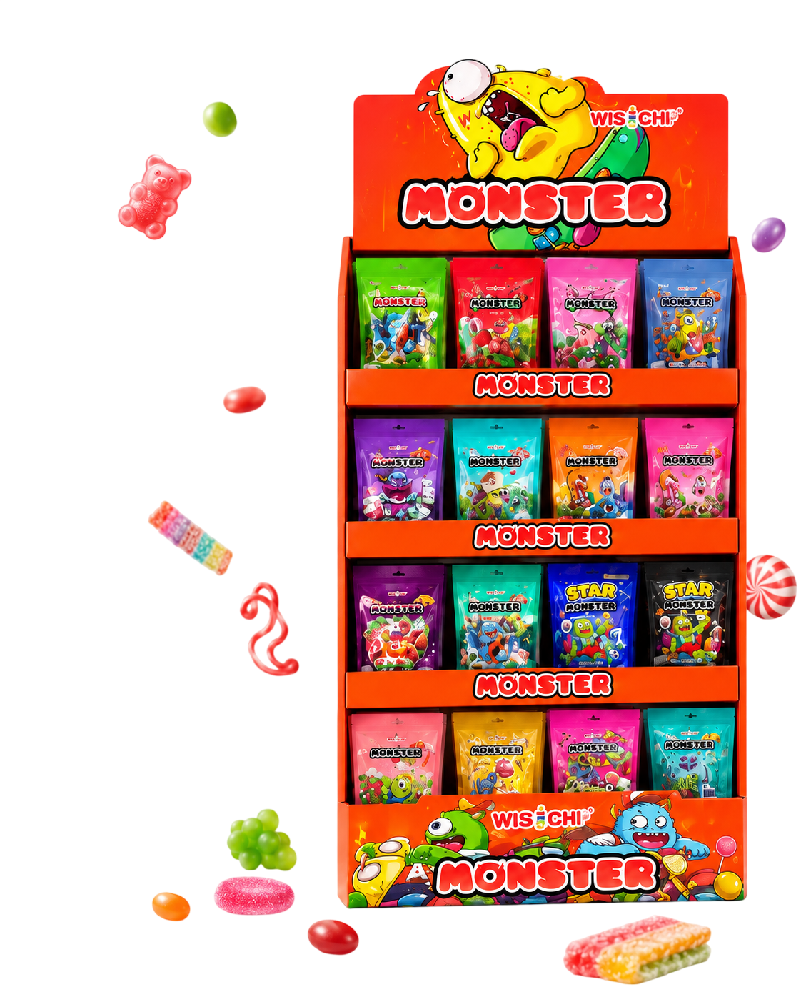 Monster retail display stand